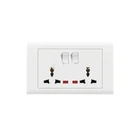 Duplex Switch Uk Wall Switch UK Type Pc Customized Duplex Wall Socket Light Switch Plate With Indicator Light