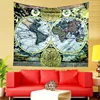 Wholesale Custom Tapestry Printed Wall Hanging World Map Carpet Interesting World Map Tapestry