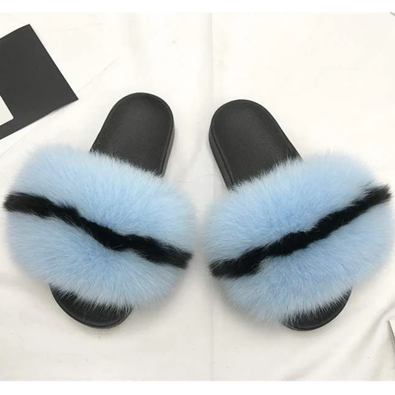 Real Fox Fur Slides fashion Colorful Slippers ladies Flat Non-slip Fur Slides Slippers for women, Customized color
Real Fox Fur Slides fashion Colorful Slippers ladies Flat Non-slip Fur Slides Slippers for women, Customized color