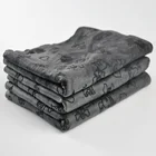 Hot sale black activated carbon towels super absorbent large size towel china oem