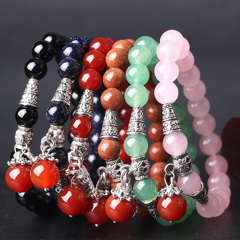 Ethnic Jewelry Natural Crystal Colorful Beaded Bracelet Natural Stone Pendant Silver Plated Geometric Beaded Bracelet, Picture shows
Ethnic Jewelry Natural Crystal Colorful Beaded Bracelet Natural Stone Pendant Silver Plated Geometric Beaded Bracelet, Picture shows