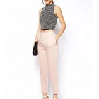 Fashion Good quality women long pants elegant office lady straight pencil trousers