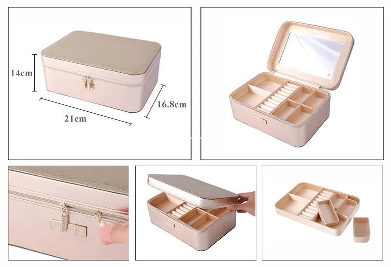 Large Capacity Custom Storage Box Jewelry Organizer