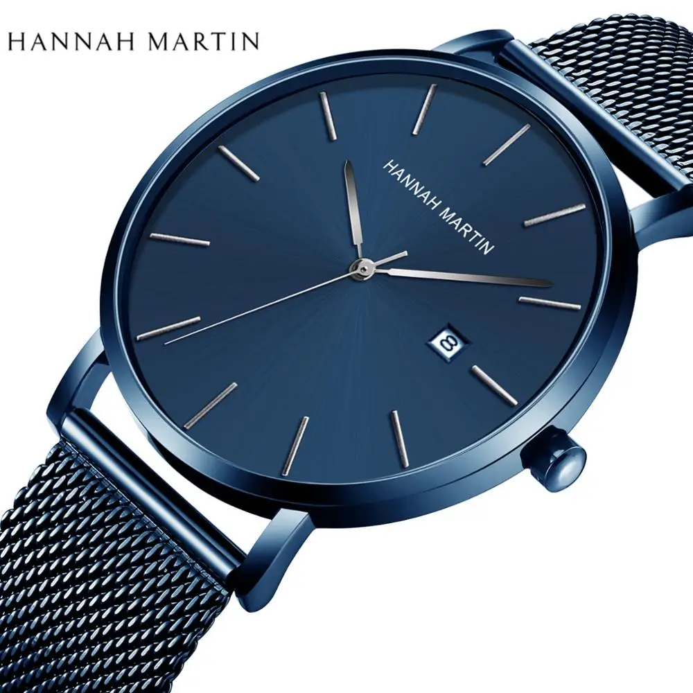 HANNAH MARTIN Watch Japan Quartz Movement Simple Design Original Classic Men Watches Fashion Waterproof Dark Blue Wrist Watch, 8 colors
HANNAH MARTIN Watch Japan Quartz Movement Simple Design Original Classic Men Watches Fashion Waterproof Dark Blue Wrist Watch, 8 colors