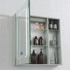 Modern Led bathroom mirror cabinet bath vanity Bluetooth speaker Magnifier