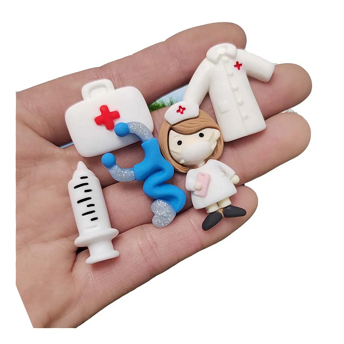 100Pcs Kawaii Cute Doctor Nurse Clothing Medical Flat back Resin Cabochons Scrapbooking DIY Jewelry Craft Decor Accessories
100Pcs Kawaii Cute Doctor Nurse Clothing Medical Flat back Resin Cabochons Scrapbooking DIY Jewelry Craft Decor Accessories