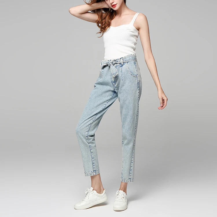 New design hot sale wholesale price custom light wash cotton lady denim pants trouser for women
New design hot sale wholesale price custom light wash cotton lady denim pants trouser for women