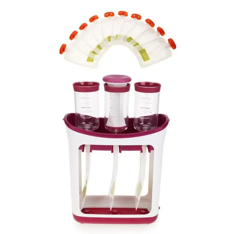 Dropshipping Baby Food Maker Squeeze Food Station Organic Food For Newborn Fresh Fruit Container Storage Baby Feeding Maker, Purple+white
Dropshipping Baby Food Maker Squeeze Food Station Organic Food For Newborn Fresh Fruit Container Storage Baby Feeding Maker, Purple+white
