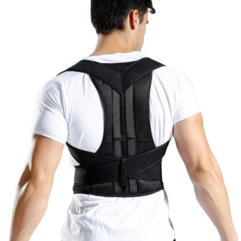 The high quality posture correction back brace shoulder immobilizer Upper clavicle support, Black
The high quality posture correction back brace shoulder immobilizer Upper clavicle support, Black
