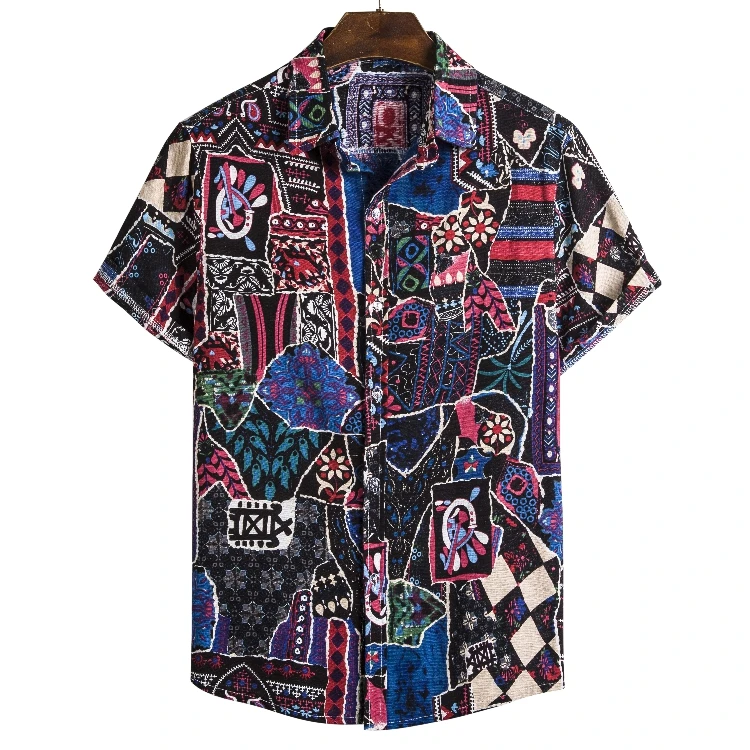 Wholesale Men Shirt Ethnic Style Short Sleeve Hawaii Floral Linen Mens Shirts With Comfortable
Wholesale Men Shirt Ethnic Style Short Sleeve Hawaii Floral Linen Mens Shirts With Comfortable