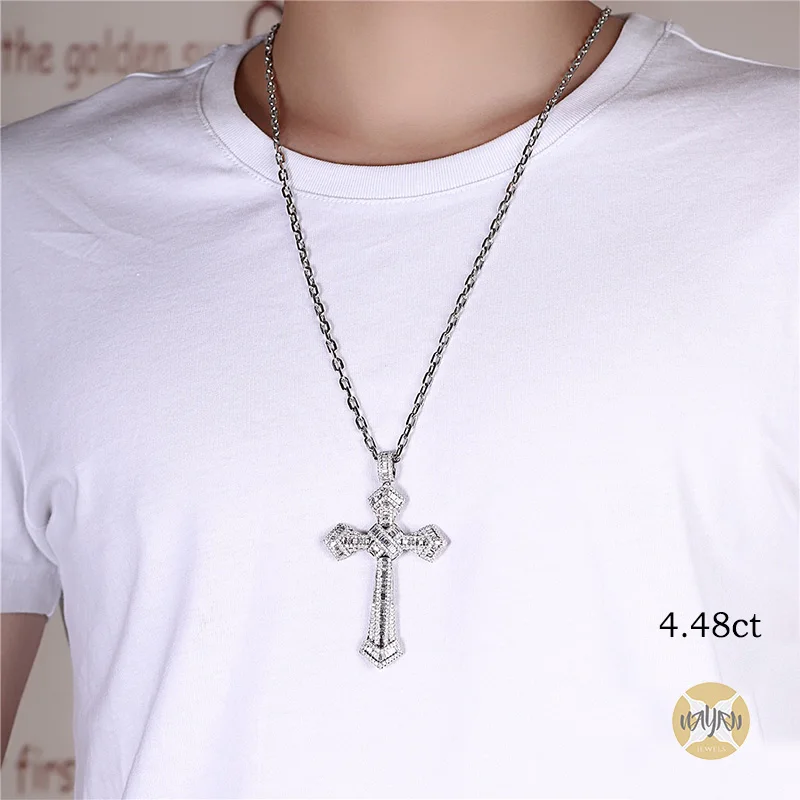 Large 7 carat Men cross 18K gold necklace pendant necklace Jewelry Diamond necklace Regalo para Hombre Christmas Gift, White gold
Large 7 carat Men cross 18K gold necklace pendant necklace Jewelry Diamond necklace Regalo para Hombre Christmas Gift, White gold