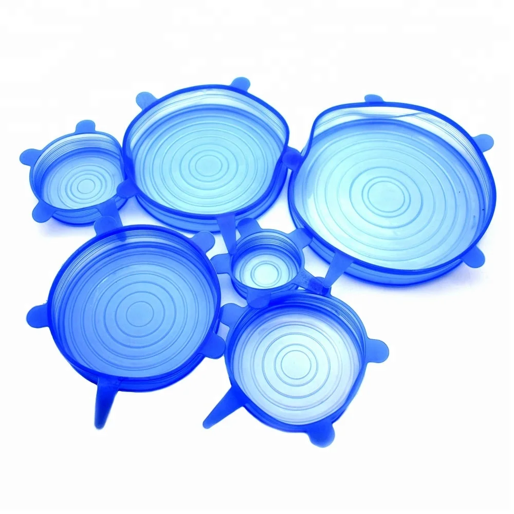 New 6Pcs/ Set Universal Silicone Saran Wrap Cover Lids Food Bowl Pot Stretch Kitchen Vacuum Seal Reusable Suction, Dark blue
New 6Pcs/ Set Universal Silicone Saran Wrap Cover Lids Food Bowl Pot Stretch Kitchen Vacuum Seal Reusable Suction, Dark blue
