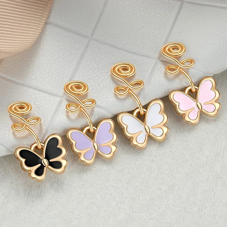 Tiktok Hot Sale Stainless Steel Clip On Nose Rings Cute Butterfly Nose Cuffs Dangle Nose Rings for Women, Picture shows
Tiktok Hot Sale Stainless Steel Clip On Nose Rings Cute Butterfly Nose Cuffs Dangle Nose Rings for Women, Picture shows