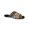China factory price cheap indoor leopard print slipper for guest in the house