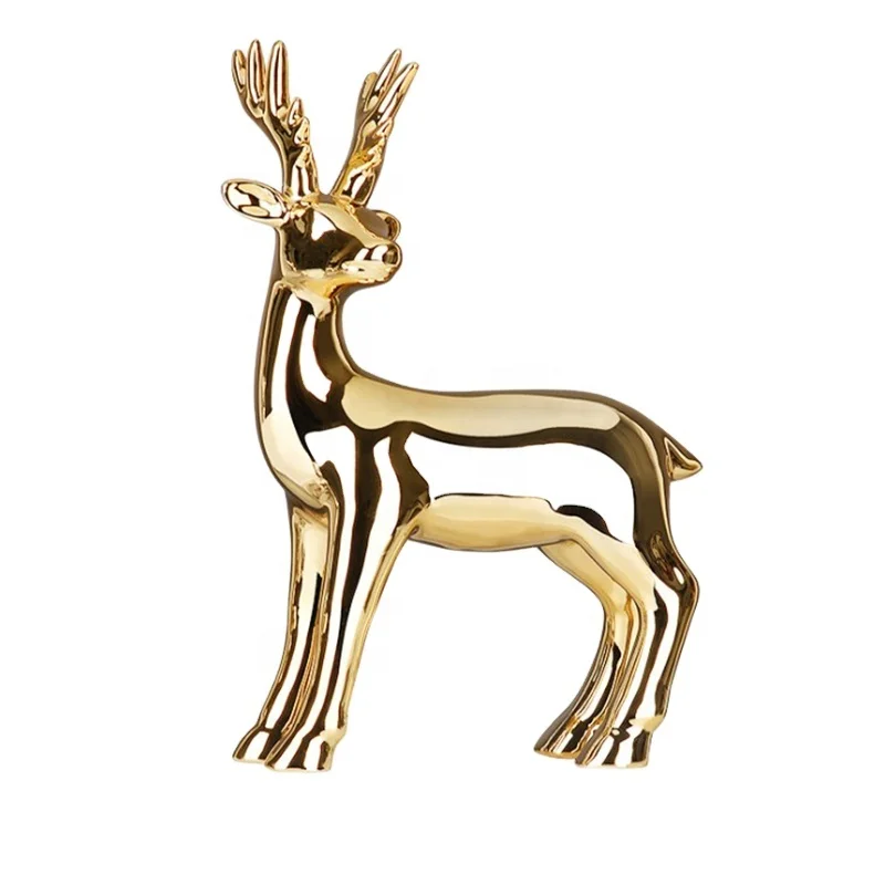 Modern Nordic Living Room Decoration Ceramic Deer Gold Plating Home Decoration Deer
Modern Nordic Living Room Decoration Ceramic Deer Gold Plating Home Decoration Deer