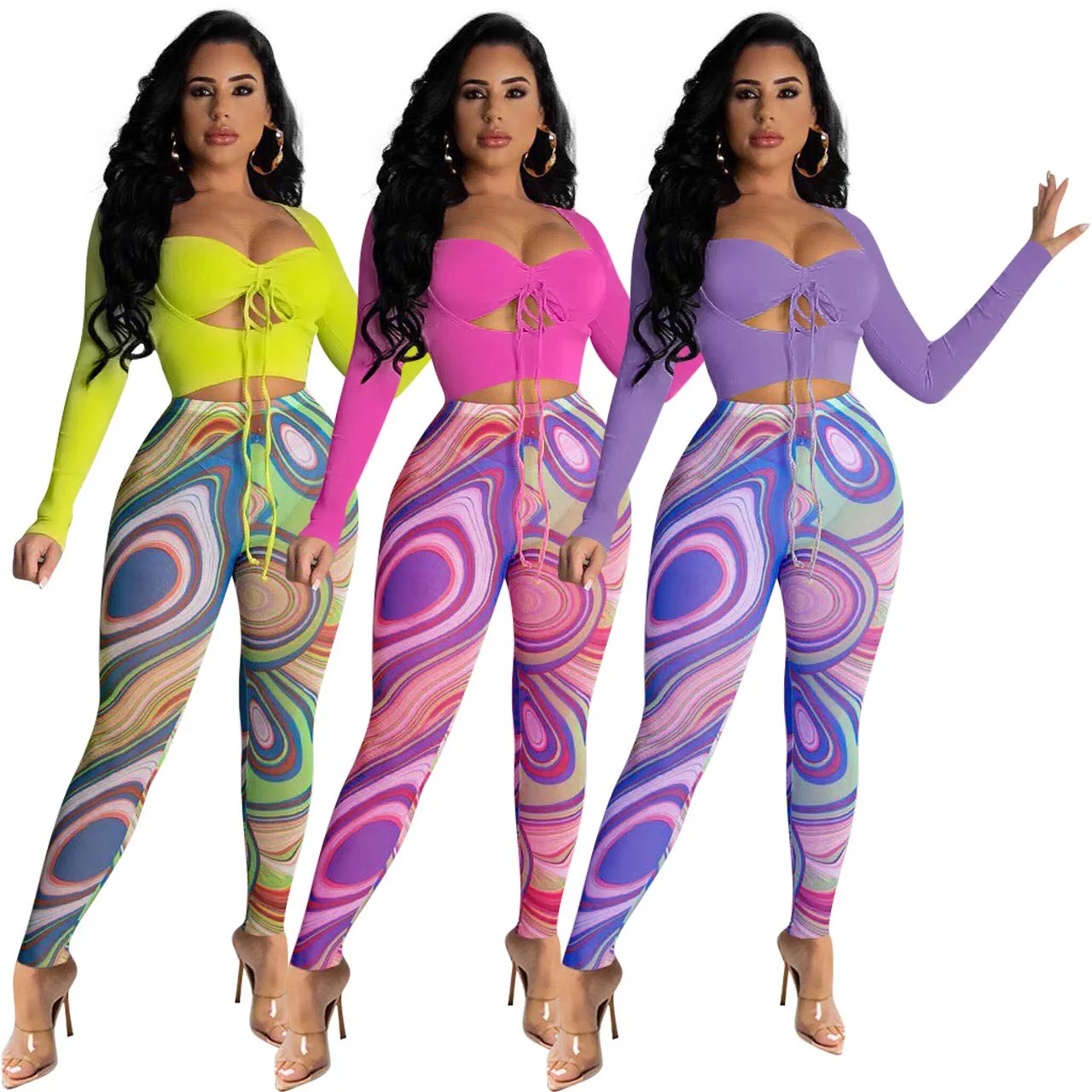 2021 Fall Clothes Matching Set Mesh Print Pants Party Plus Size Women Clothing 2 Two Piece Pants Set Club Outfits Women Sexy
2021 Fall Clothes Matching Set Mesh Print Pants Party Plus Size Women Clothing 2 Two Piece Pants Set Club Outfits Women Sexy