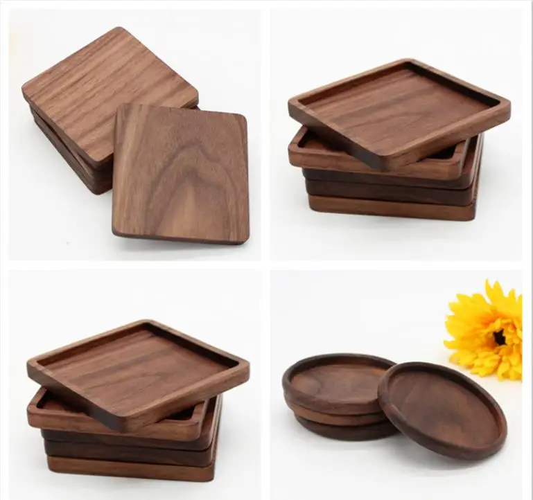 Wooden Coasters Black Walnut Cup Mat Bowl Pad Coffee Tea Cup Mats Dinner Plates Kitchen Home Bar Tools
Wooden Coasters Black Walnut Cup Mat Bowl Pad Coffee Tea Cup Mats Dinner Plates Kitchen Home Bar Tools