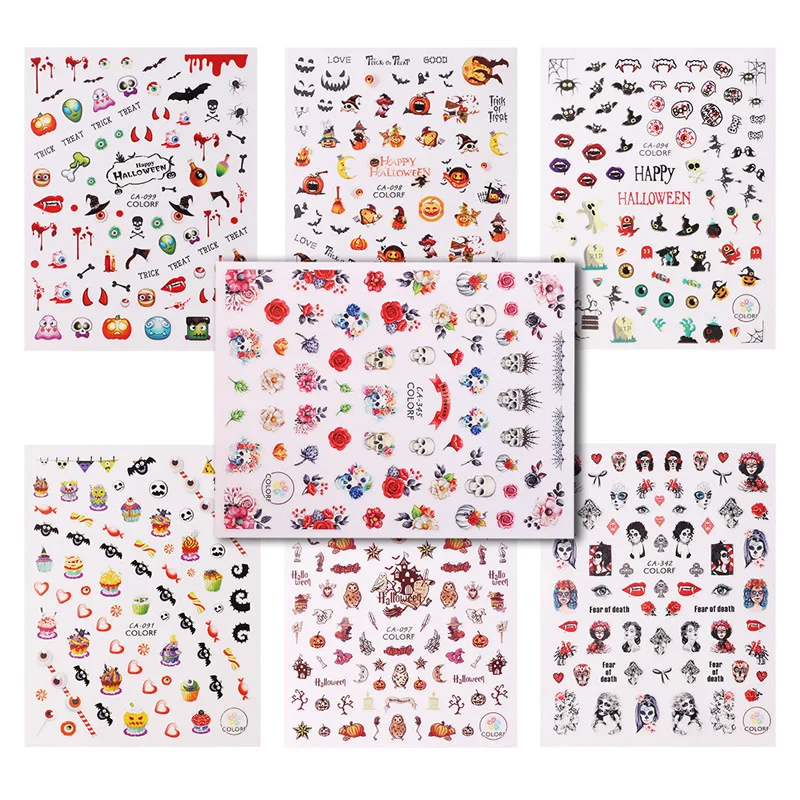 Nail Sticker Beauty Personal Happy Halloween 15 Design DIY Decorative Christmas, Colorful
Nail Sticker Beauty Personal Happy Halloween 15 Design DIY Decorative Christmas, Colorful