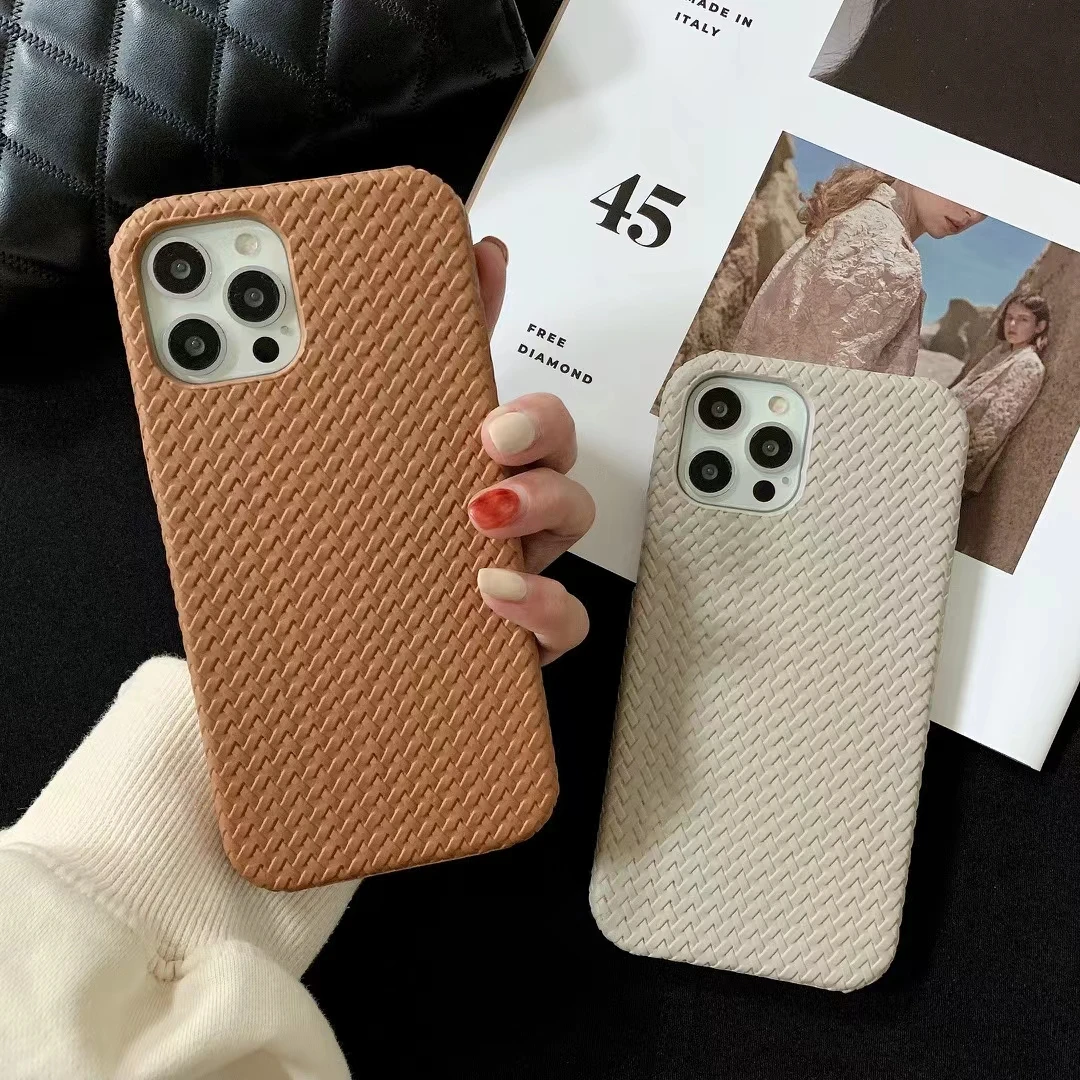 Drop shipping Simple solid color woven pattern phone case For iphone13 11 Max Pro mini 7/8 iphone 12 promax
Drop shipping Simple solid color woven pattern phone case For iphone13 11 Max Pro mini 7/8 iphone 12 promax