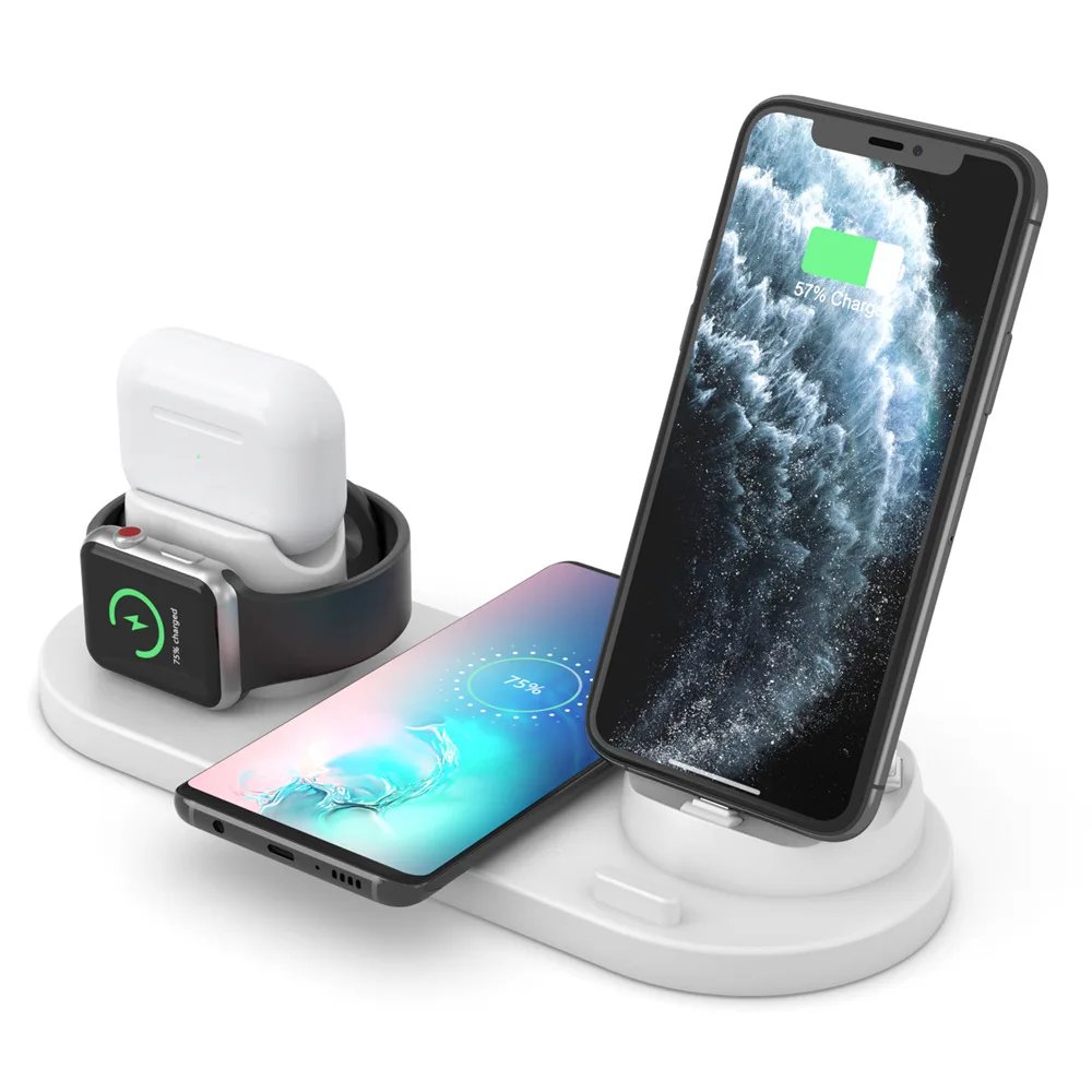 Top Selling Products 2023 Tabletop Fast Charging 6 In 1 Rotate Holder Universal Wireless Charger for Phone Smart Watch Earphones
Top Selling Products 2023 Tabletop Fast Charging 6 In 1 Rotate Holder Universal Wireless Charger for Phone Smart Watch Earphones