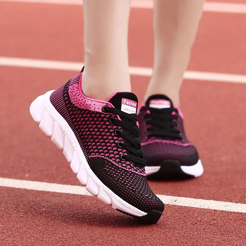 New mesh casual shoes with flat bottom soft breathable mesh shoes women's sports fitness running shoes, Shown
New mesh casual shoes with flat bottom soft breathable mesh shoes women's sports fitness running shoes, Shown