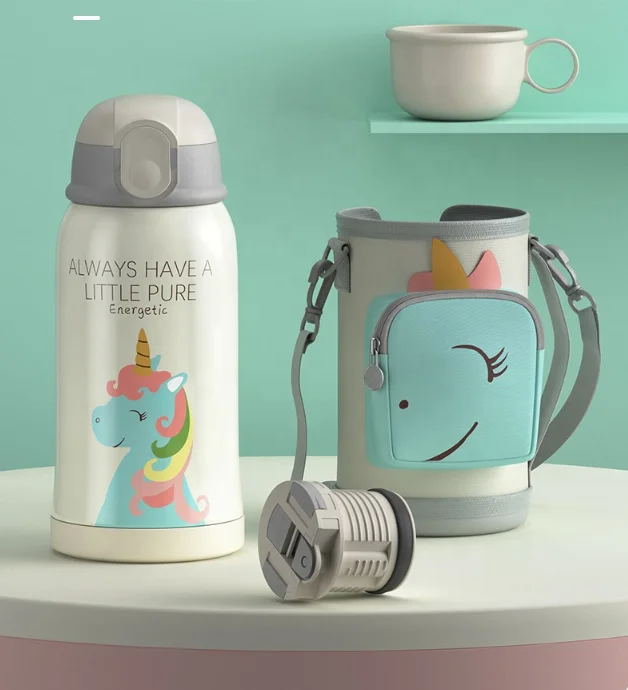 Eco friendly children vacuum stainless steel thermos kids school milk water bottle with straw
Eco friendly children vacuum stainless steel thermos kids school milk water bottle with straw