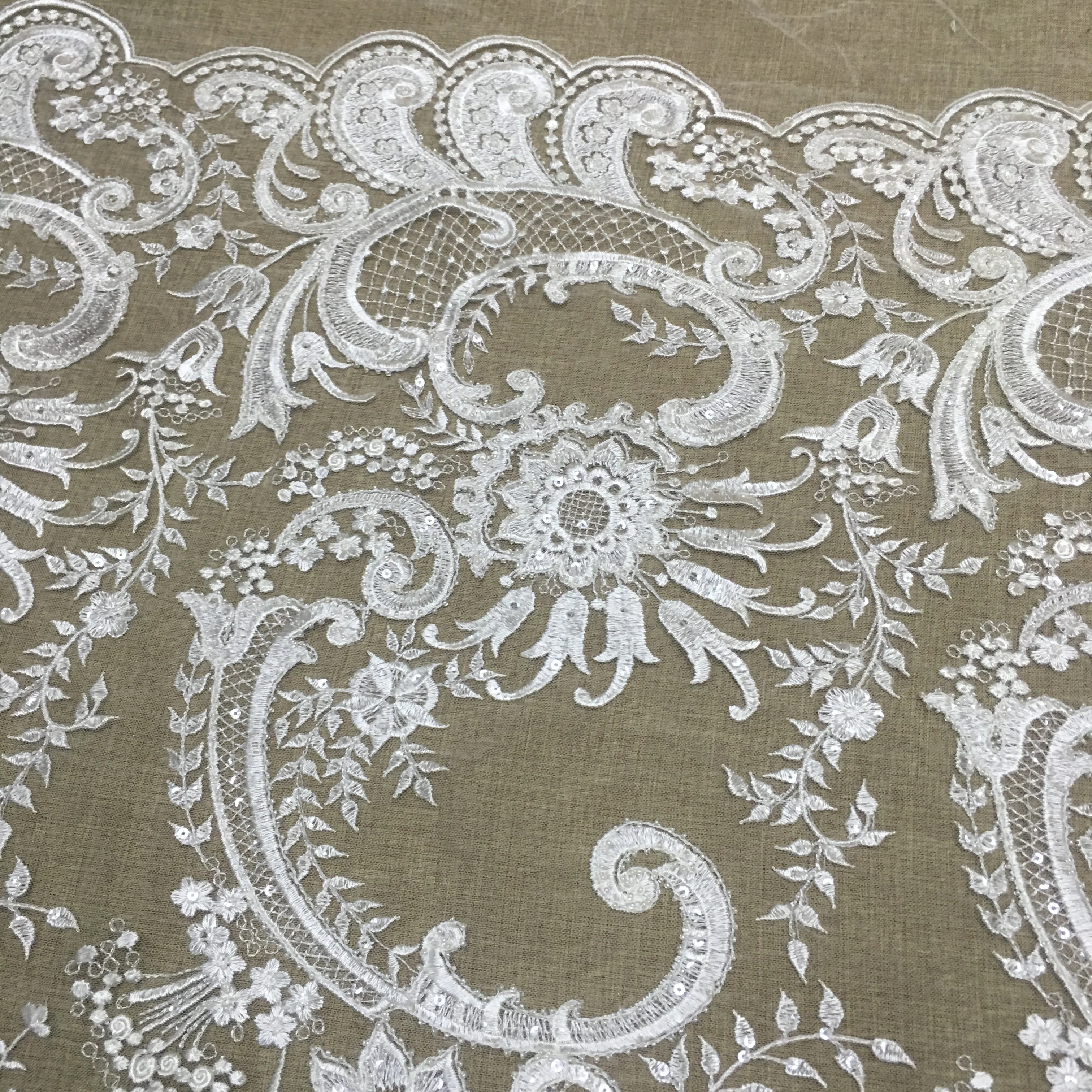 JORICE Sustainable Lace Embroidery Fabric High Quality Lace Fabric for Wedding Dress, As the picture shows
JORICE Sustainable Lace Embroidery Fabric High Quality Lace Fabric for Wedding Dress, As the picture shows