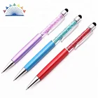 Wholesale writing stylus gift diamond ball pen multicolor crystal filled pens