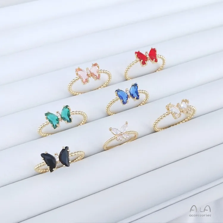 Fashion Gold Plating Ring Designs Butterfly Cubic Zirconia Ring Adjustable Butterfly Fidget Ring For Girl
Fashion Gold Plating Ring Designs Butterfly Cubic Zirconia Ring Adjustable Butterfly Fidget Ring For Girl