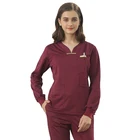 Factory cheap price women scrub uniform wholesale fabric nurse scrubs with