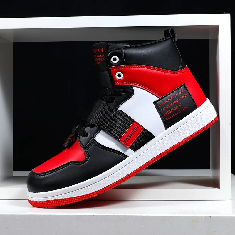 New high upper board shoes dazzle cool fashion men's shoes, customized sports shoes manufacturers wholesale, Black/white/red/green
New high upper board shoes dazzle cool fashion men's shoes, customized sports shoes manufacturers wholesale, Black/white/red/green