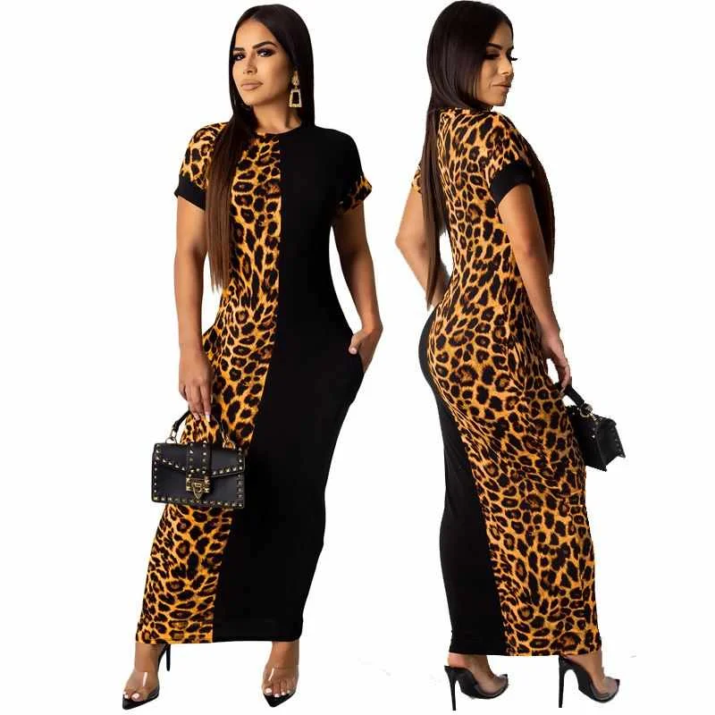 High Quality Sexy Women Half Cheetah Leopard Print Maxi Bodycon Dress Casual Dresses women ladies, Accept customized women bodycon dress
High Quality Sexy Women Half Cheetah Leopard Print Maxi Bodycon Dress Casual Dresses women ladies, Accept customized women bodycon dress