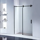 made in china bathroom design frameless shower glass door
