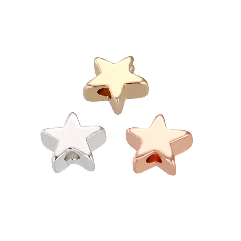 8mm*3mm Gold, Silver, Rose Gold Star beads Jewelry Accessories for DIY Bracelets, Necklaces or Earrings Hole1.8mm, Silver, gold and rose gold
8mm*3mm Gold, Silver, Rose Gold Star beads Jewelry Accessories for DIY Bracelets, Necklaces or Earrings Hole1.8mm, Silver, gold and rose gold