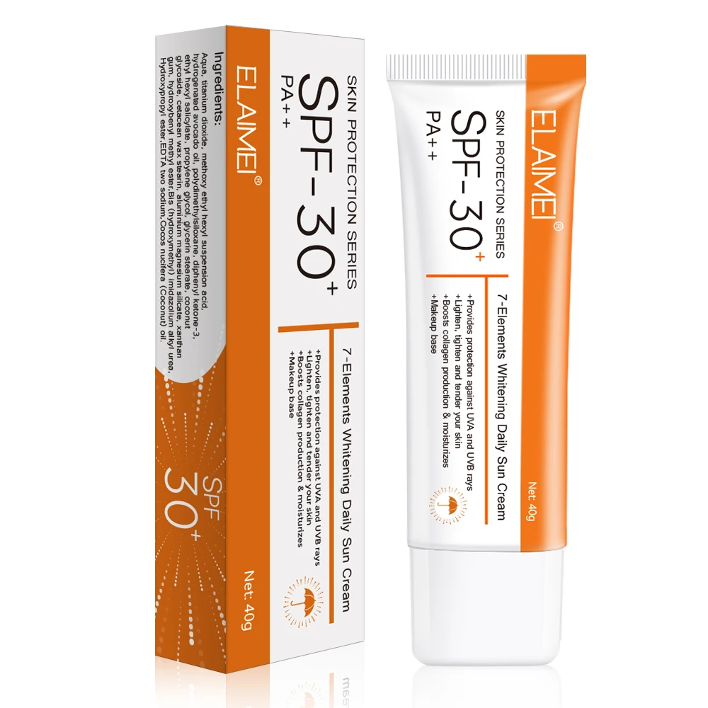 Private Label SPF30 Makeup and Cosmetics Water Proof Body and Face Sunscreen Suncream
Private Label SPF30 Makeup and Cosmetics Water Proof Body and Face Sunscreen Suncream