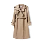 New design ladies winter trench coat women dust coat with belt