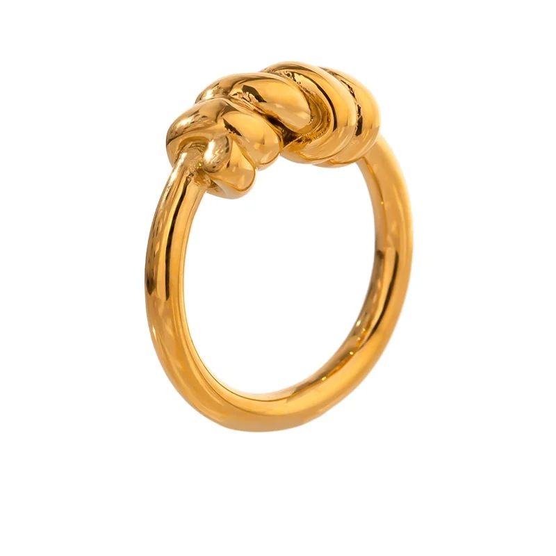 JINYOU 057 Waterproof Minimalist Gold Plated Ring Jewelry Stainless Steel Simple Geometric Knot Charm Ring for Women
JINYOU 057 Waterproof Minimalist Gold Plated Ring Jewelry Stainless Steel Simple Geometric Knot Charm Ring for Women