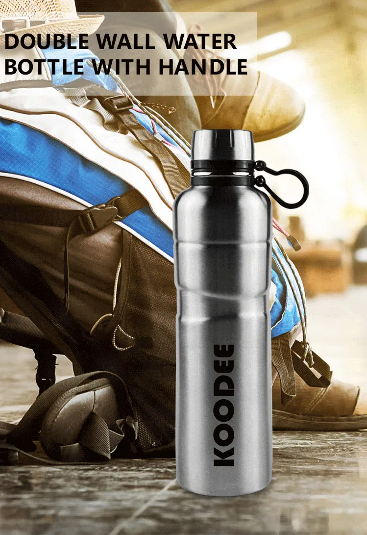 Portable stainless steel thermos water bottle insulated vacuum flask