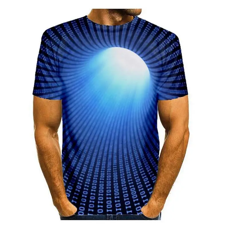 Bulk 3D Black Hole T-Shirt Visual Deception Wormholes Short Sleeved Men's Casual 3D Stereo Printing Low MOQ Custom
Bulk 3D Black Hole T-Shirt Visual Deception Wormholes Short Sleeved Men's Casual 3D Stereo Printing Low MOQ Custom