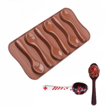 LOVE'N LV548Q DIY 6 even spoon chocolate non-stick silicone cake baking silicone mold
LOVE'N LV548Q DIY 6 even spoon chocolate non-stick silicone cake baking silicone mold