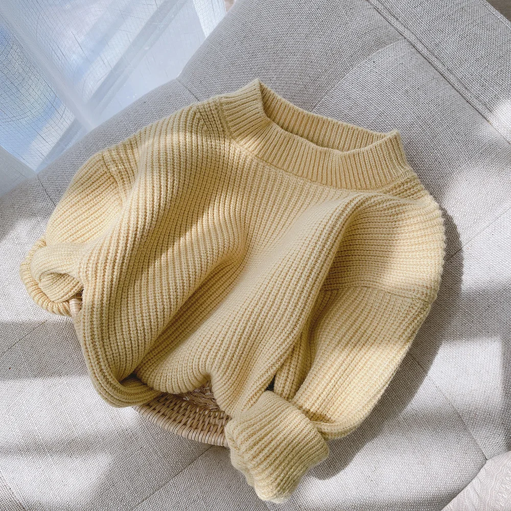 Solid Color Baby Girls Soft Wool Knitted Sweater for Children's Tops Clothes 2021 New Kids Cashmere Pullover Sweaters
Solid Color Baby Girls Soft Wool Knitted Sweater for Children's Tops Clothes 2021 New Kids Cashmere Pullover Sweaters