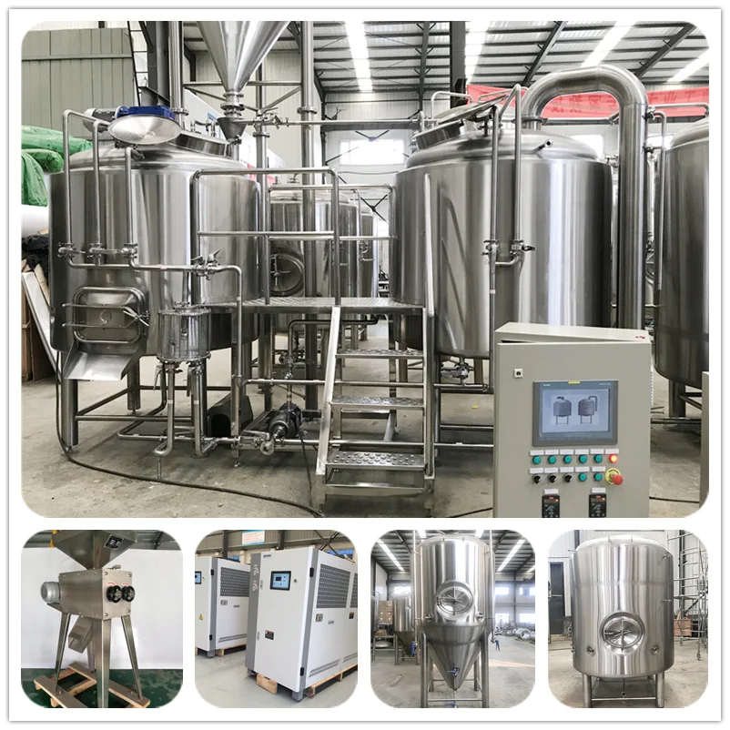 Two Vessels Bbl Brewhouse L Stainless Steel Fermentation Tanks