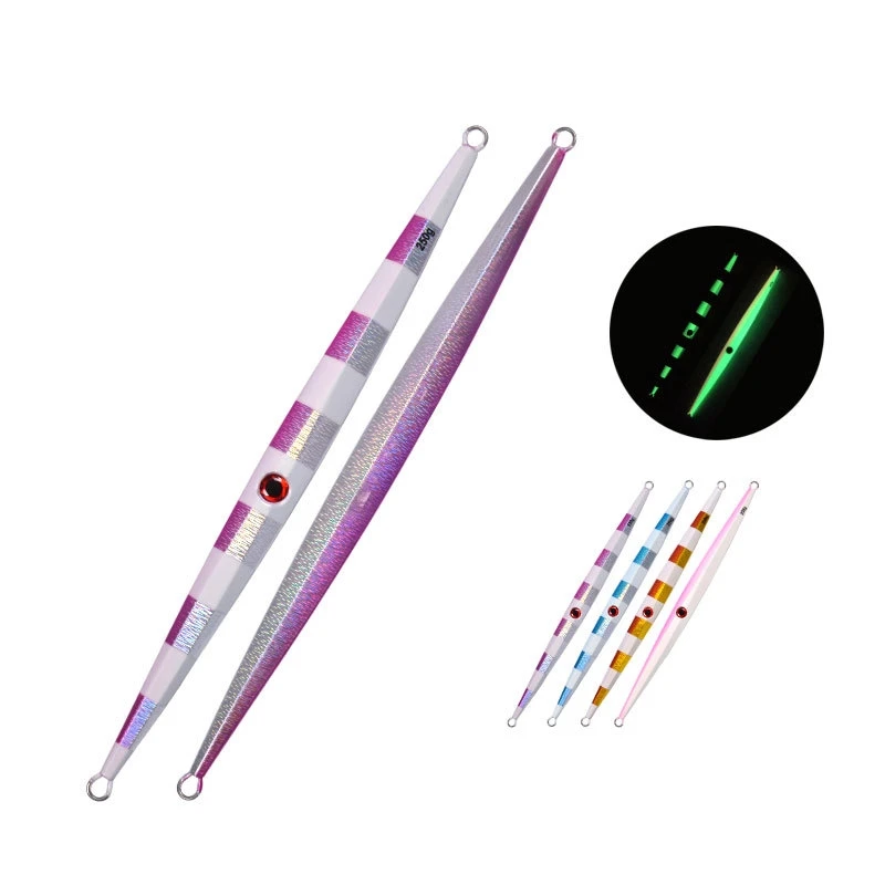 Top Right 200g 250g 300g Jig051 New High Quality Luminous Metal Lead Vertical Jigging Fishing Lure Jigging Lure, 4 colors
Top Right 200g 250g 300g Jig051 New High Quality Luminous Metal Lead Vertical Jigging Fishing Lure Jigging Lure, 4 colors