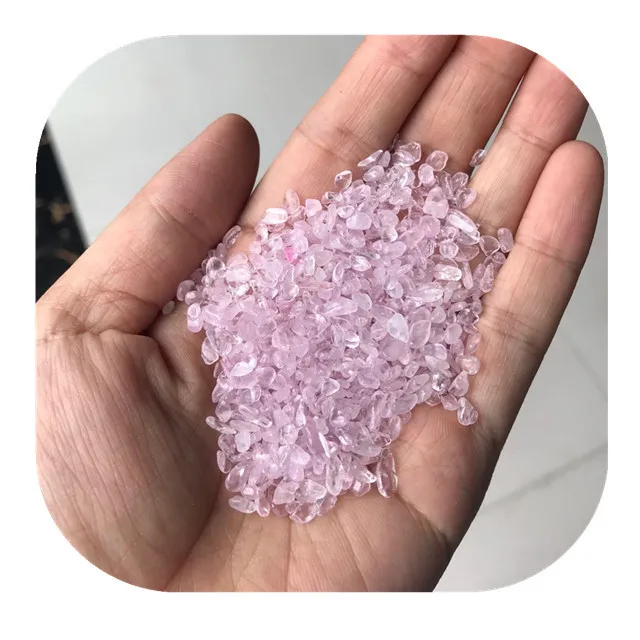 New arrivals 3-5mm polished minerals gravel natural pink rose quartz crystal chips for Home decoration
New arrivals 3-5mm polished minerals gravel natural pink rose quartz crystal chips for Home decoration
