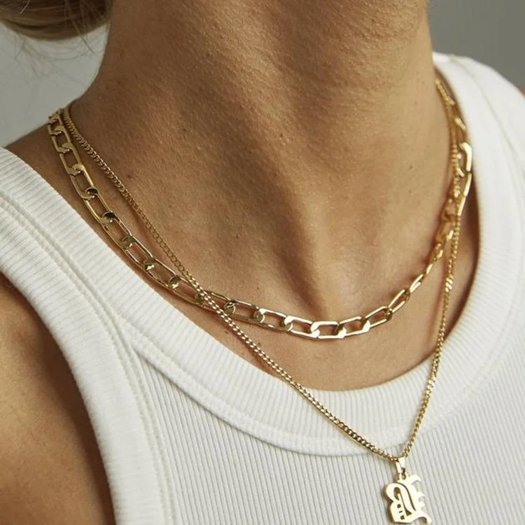 Personalized Gold Initial Jewelry Stainless Steel Gothic Letter Necklace Old English Initial Necklace for Women, Gold color
Personalized Gold Initial Jewelry Stainless Steel Gothic Letter Necklace Old English Initial Necklace for Women, Gold color