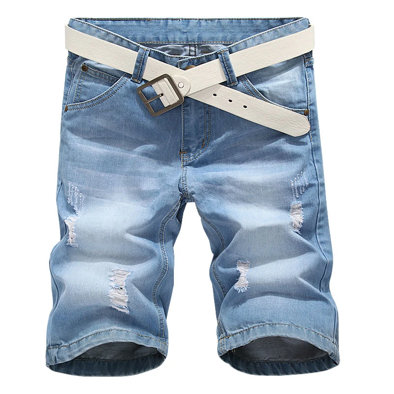 Summer Denim Shorts Mens Classic Light Blue Ripped Jeans Shorts Scratched Denim Shorts For Men
Summer Denim Shorts Mens Classic Light Blue Ripped Jeans Shorts Scratched Denim Shorts For Men