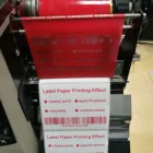 1 Inch Label Barcode Printer Consumables Zebra Printer 110mm Thermal Transfer Red Resin Ribbon