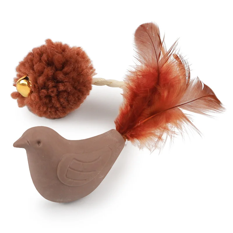 Interactive Hairy Tail Rubber Mouse Bird Ball Toys Cat Toy Feather Bell Tpr Barbell Wholesale Cat Toys Pet, Brown
Interactive Hairy Tail Rubber Mouse Bird Ball Toys Cat Toy Feather Bell Tpr Barbell Wholesale Cat Toys Pet, Brown