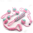 Eco Friendly Pet Dog Rope Toy Cotton Rope Dog Chew Toy Set