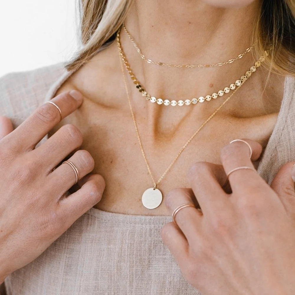 European Multilayer Minimalist Statement Chain Bar Necklaces Stainless Steel Gold 18k, Silver / gold / rose gold
European Multilayer Minimalist Statement Chain Bar Necklaces Stainless Steel Gold 18k, Silver / gold / rose gold